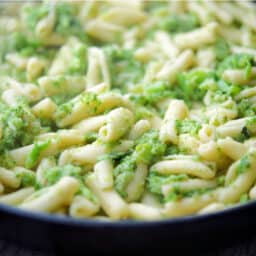 Cavatelli and Broccoli in a skillet