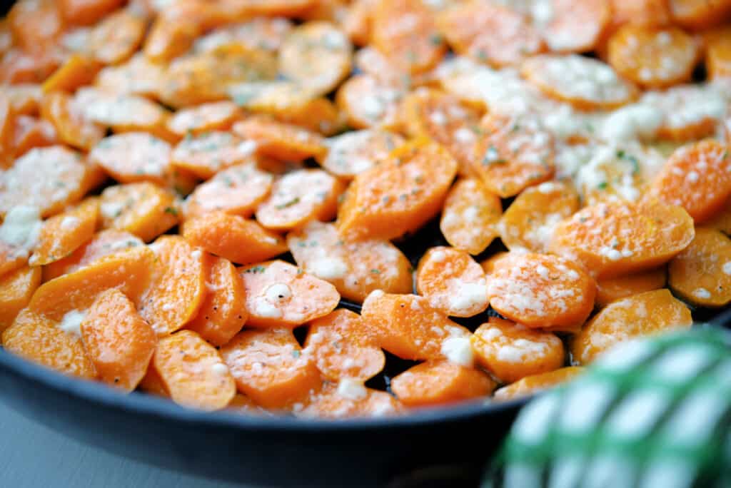 Gluten Free Parmesan Braised Carrots