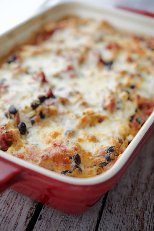 Portuguese Spaghetti Squash Casserole with chourico.