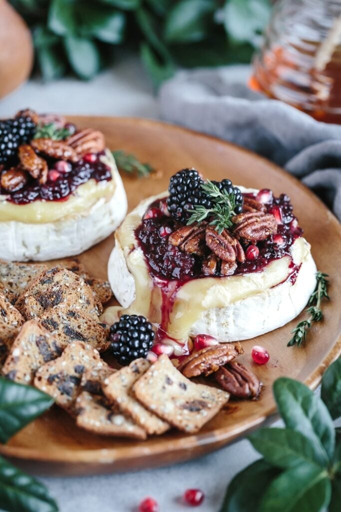 Blackberry Compote Baked Brie