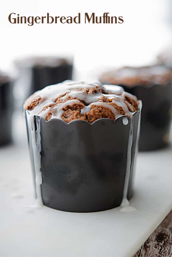 A close up of Gingerbread muffins