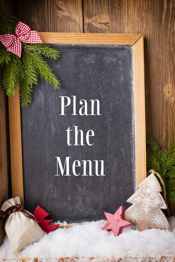 Plan the Christmas Menu