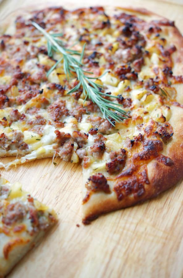 Italian Sausage, Apple and Rosemary Flatbread