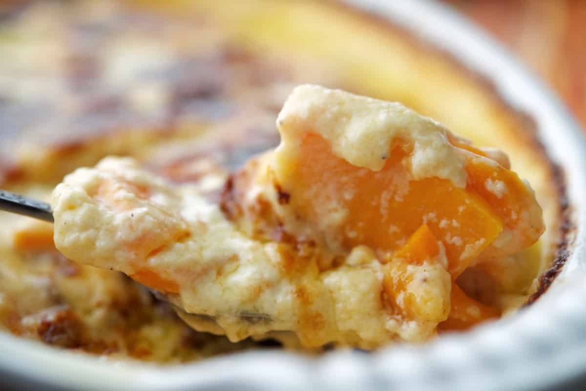 Scalloped Sweet Potatoes closeup