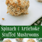 Utilize your favorite spinach and artichoke dip to turn stuffed mushrooms into your new favorite appetizer!