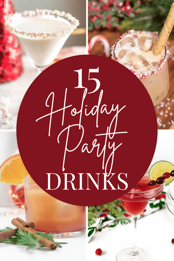 These delicious and pretty alcoholic and noon-alcoholic party drink recipes make the perfect festive addition to your holiday fun.