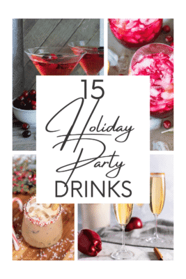 These delicious and pretty alcoholic and noon-alcoholic party drink recipes make the perfect festive addition to your holiday fun.