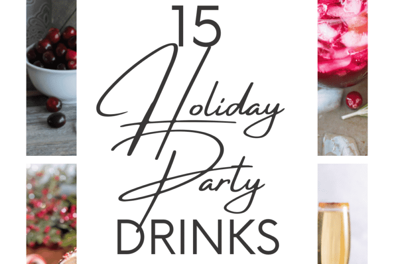 These delicious and pretty alcoholic and noon-alcoholic party drink recipes make the perfect festive addition to your holiday fun.