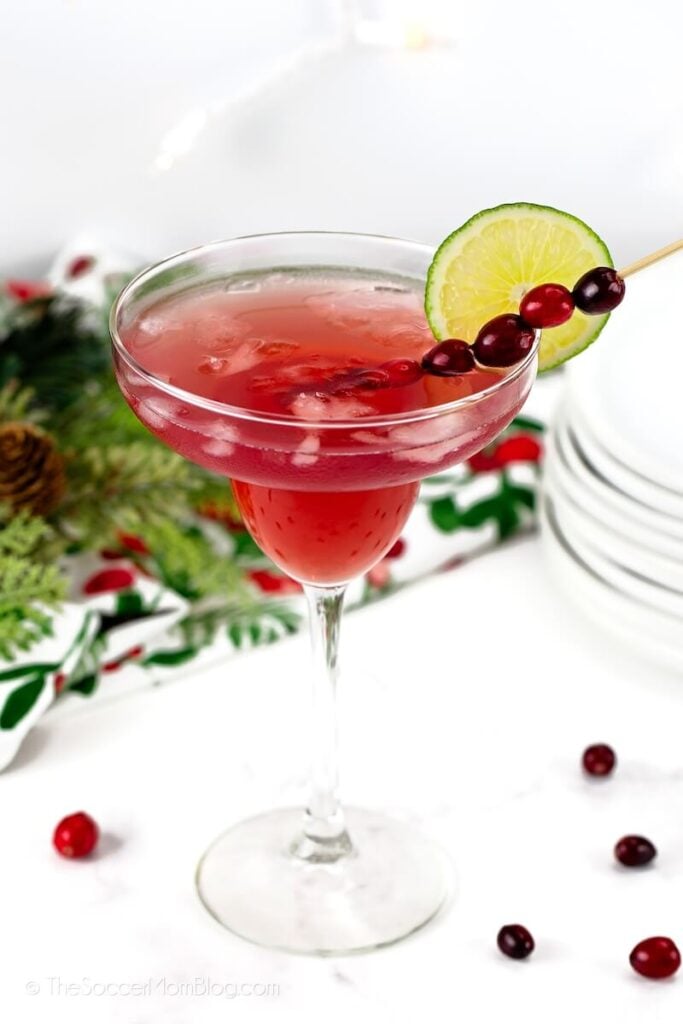 Cranberry Margarita in a glass
