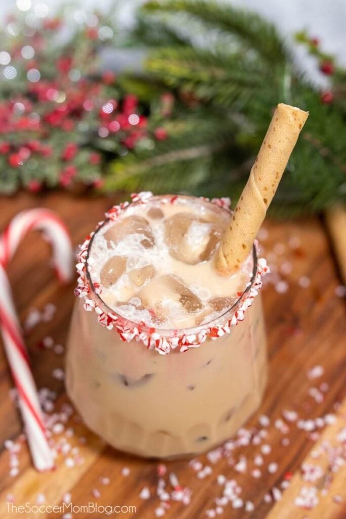 tipsy peppermint mocha cocktail