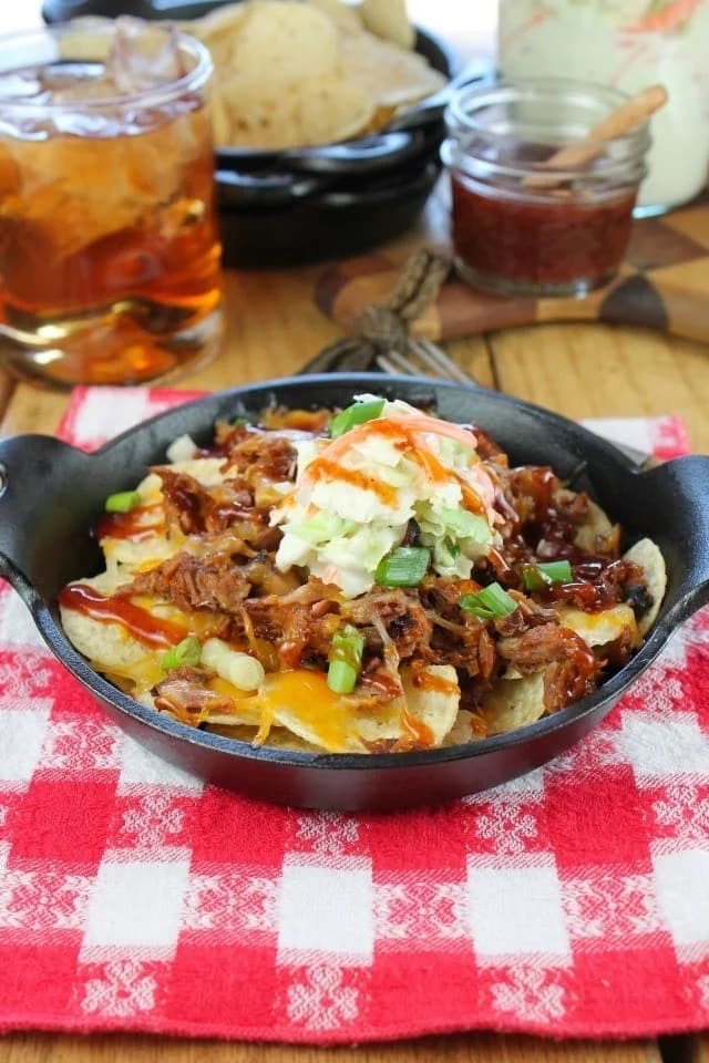 A plate of Brisket Nachos