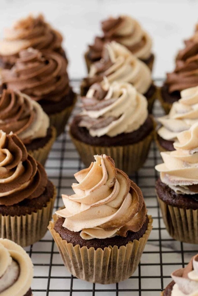 Chocolate Peanut Butter Cupcakes