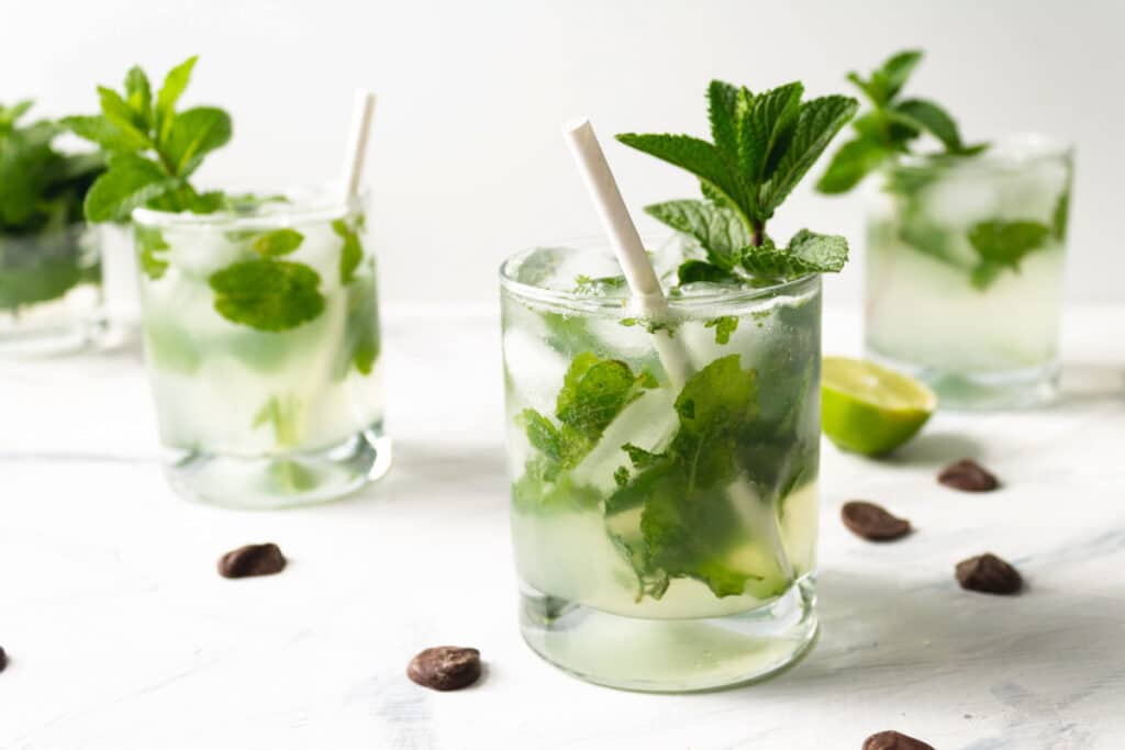 Chocolate Mojito in a glass