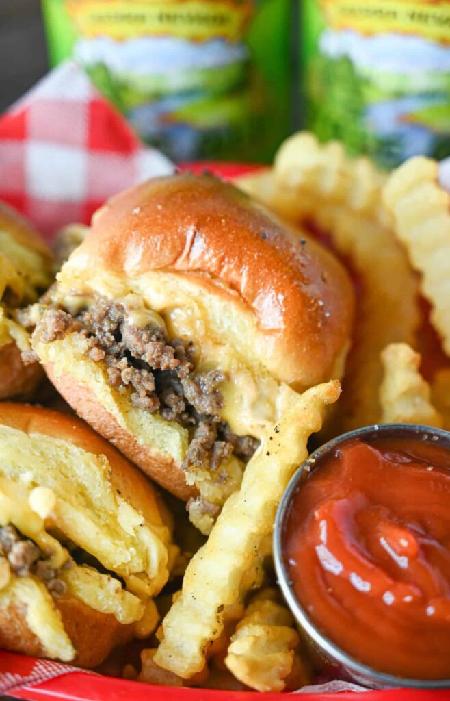 Chopped Cheese Burger sliders