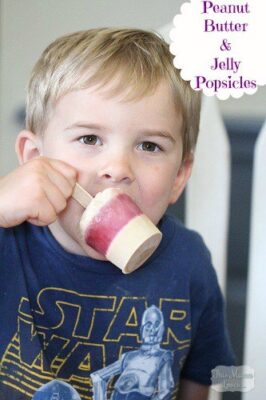 Peanut Butter Jelly Popsicles