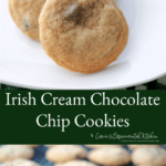 Traditional chocolate chip cookies combined with Irish Cream liqueur make a soft, delicious treat all year long. 