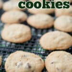 Traditional chocolate chip cookies combined with Irish Cream liqueur make a soft, delicious treat all year long. 