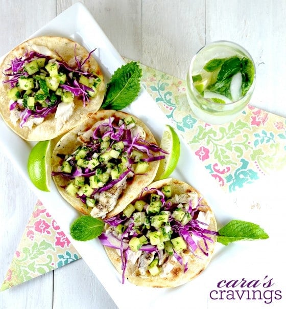 melon mojito fish tacos