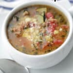 Sausage and Zucchini Soup long pin