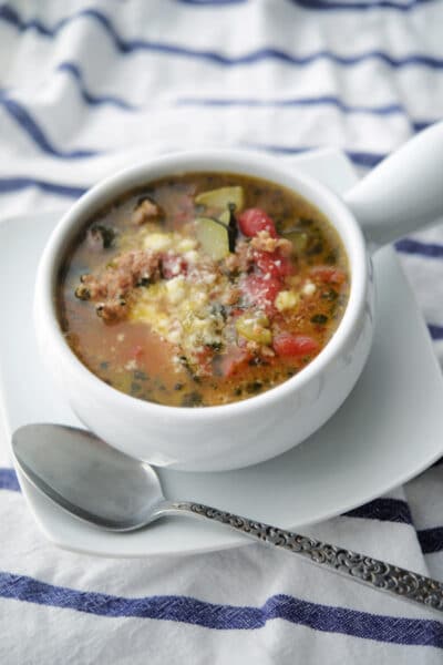 Hearty Sausage and Zucchini Soup