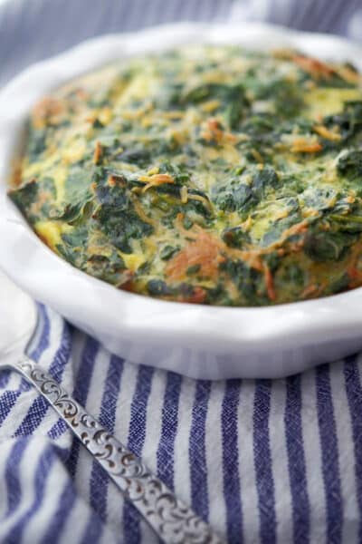 Creamy Spinach Souffle