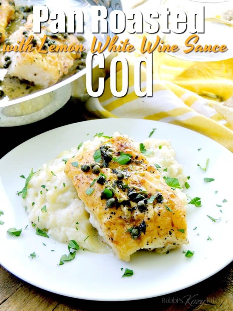 lemon wine roasted cod