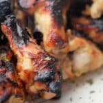 Honey Teriyaki Chicken Wings on a plate