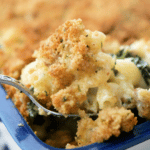 Sausage Mac and Cheese with Breadcrumb topping