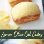 These mini blender Lemon Olive Oil Cakes are so easy to make with a light, lemony flavor and airy texture. 