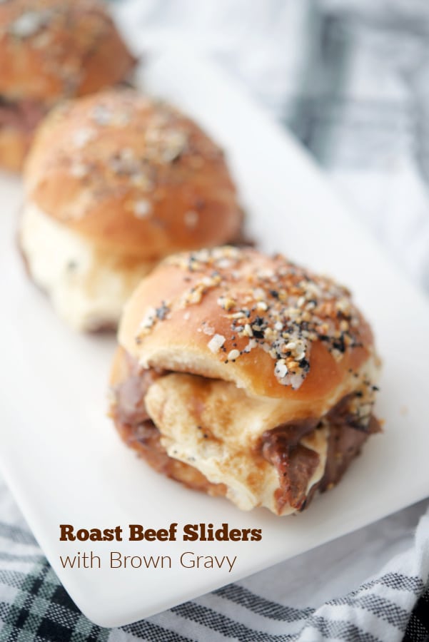 Roast Beef Sliders with Brown Gravy