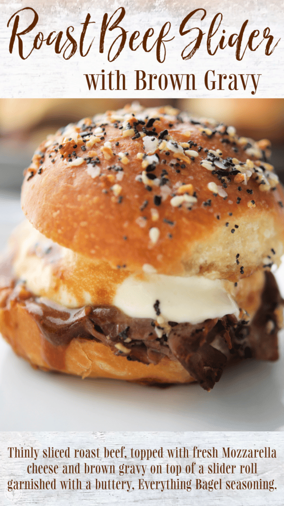 Roast Beef Sliders with Brown Gravy and description