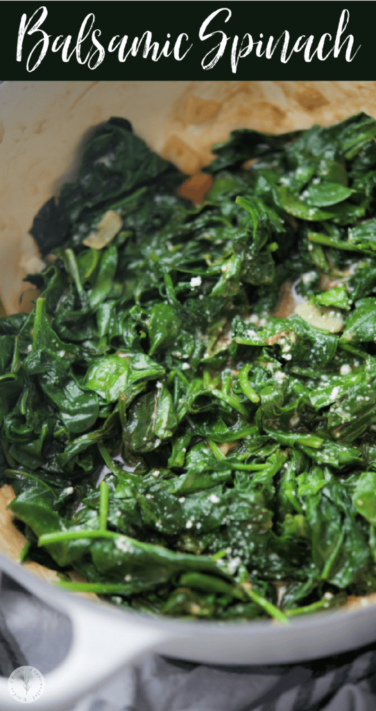 Sautéed Balsamic Spinach