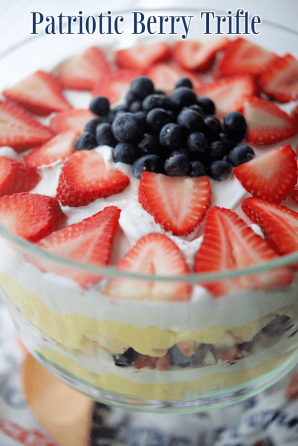 No Bake Patriotic Berry Trifle