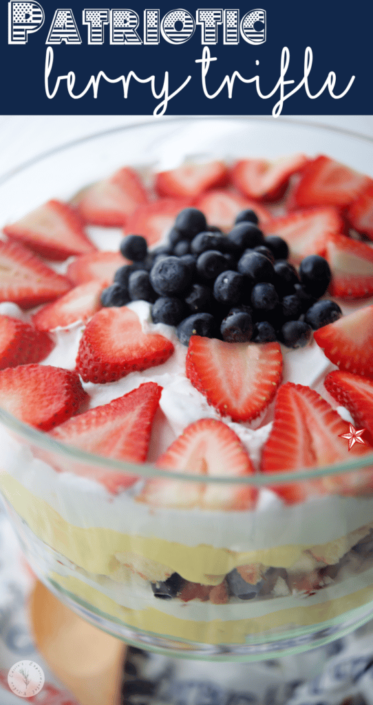 Patriotic No Bake Berry Trifle