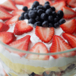 Patriotic Berry Trifle with text