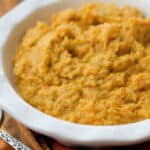 Creamy Pesto Mashed Sweet Potatoes