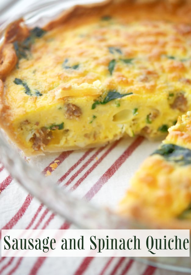 Sausage and Spinach Quiche