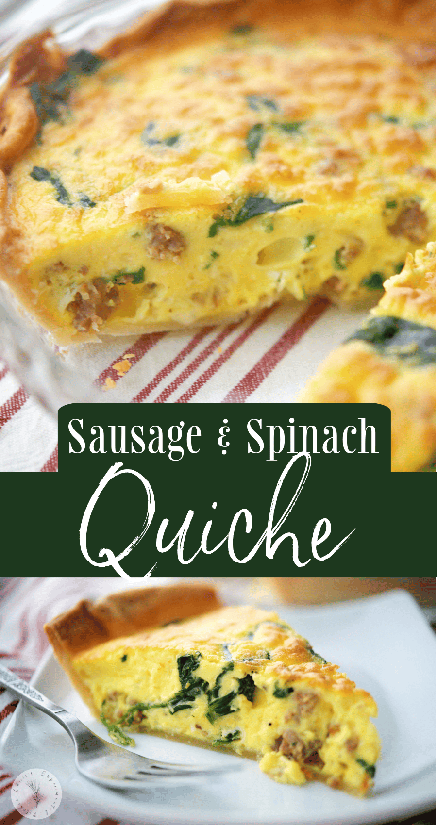Sausage and Spinach Quiche | Carrie’s Experimental Kitchen