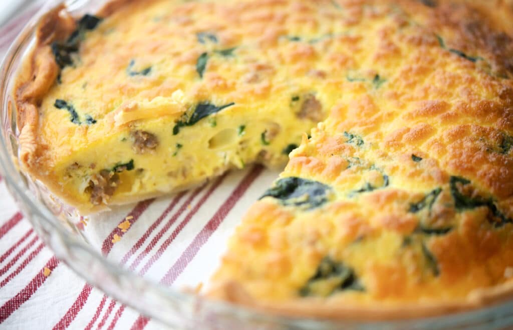 Italian Sausage and Spinach Quiche