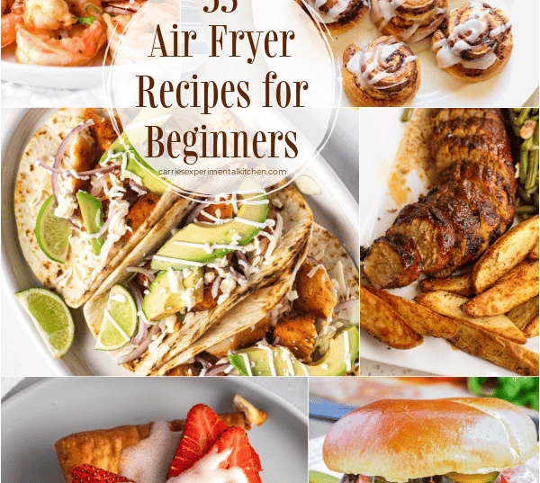 air fryer recipes collage photo