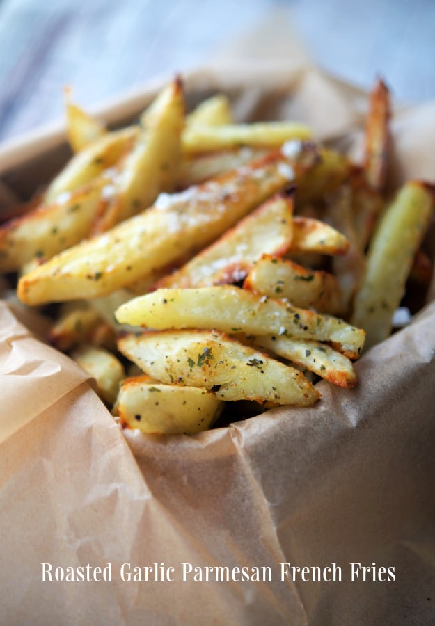 garlic parmesan fries in bowl