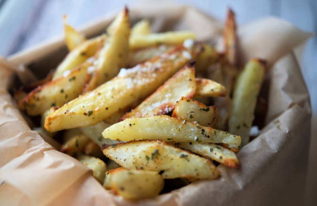 Roasted Garlic Parmesan French Fries 