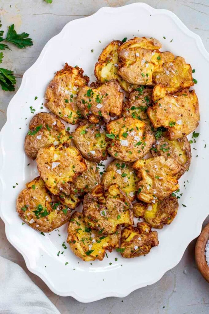 air fryer smashed potatoes