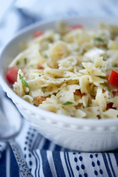 Italian Caprese Pasta Salad