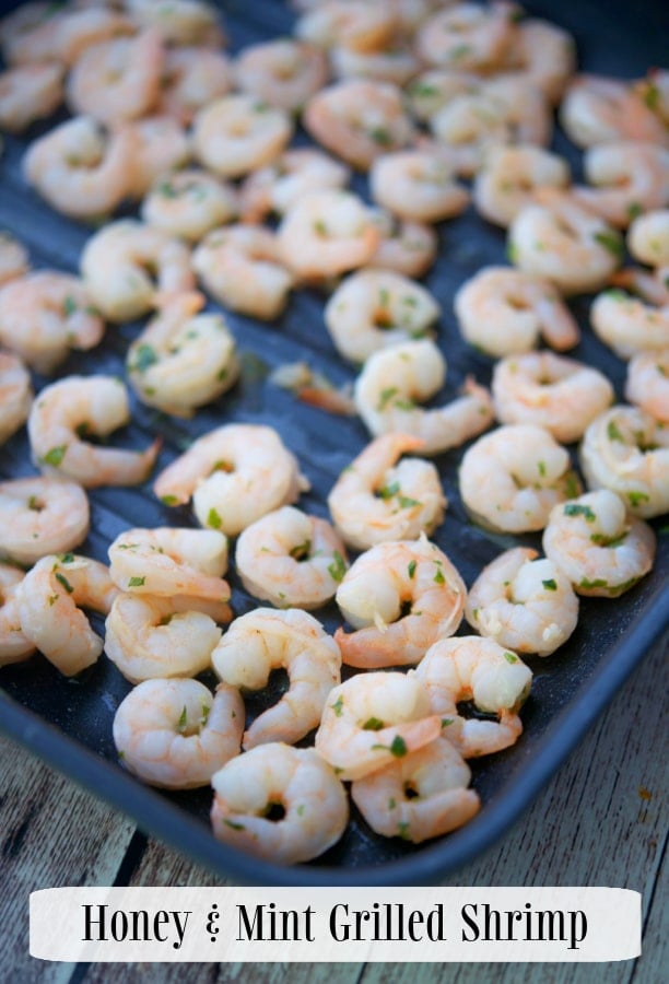 Shrimp on a grill pan