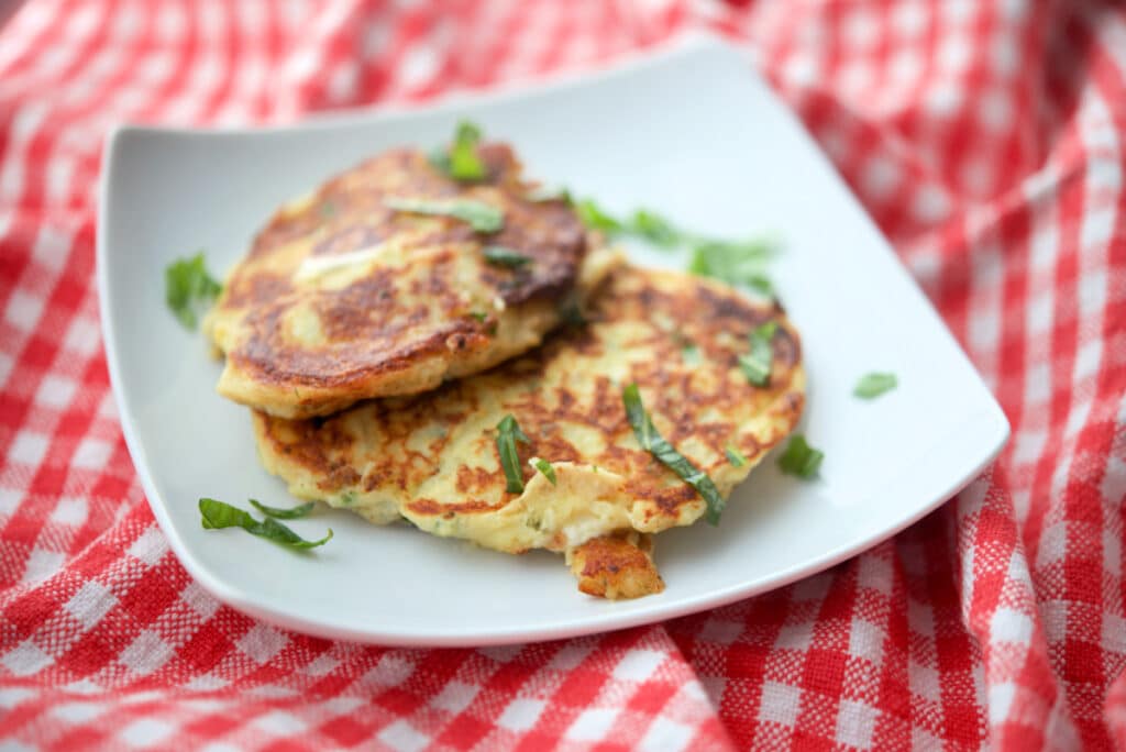 Mozzarella Potato Fritters