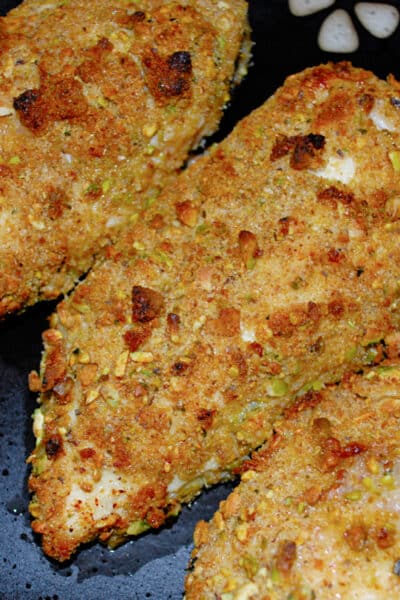 Baked Pistachio Coated Chicken