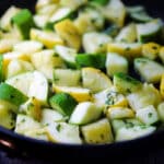 Summer Squash in a skillet