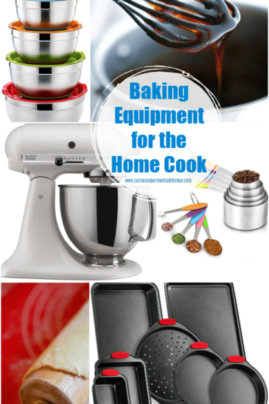 A collage of baking equipment
