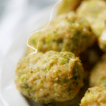 A bowl of broccoli tots